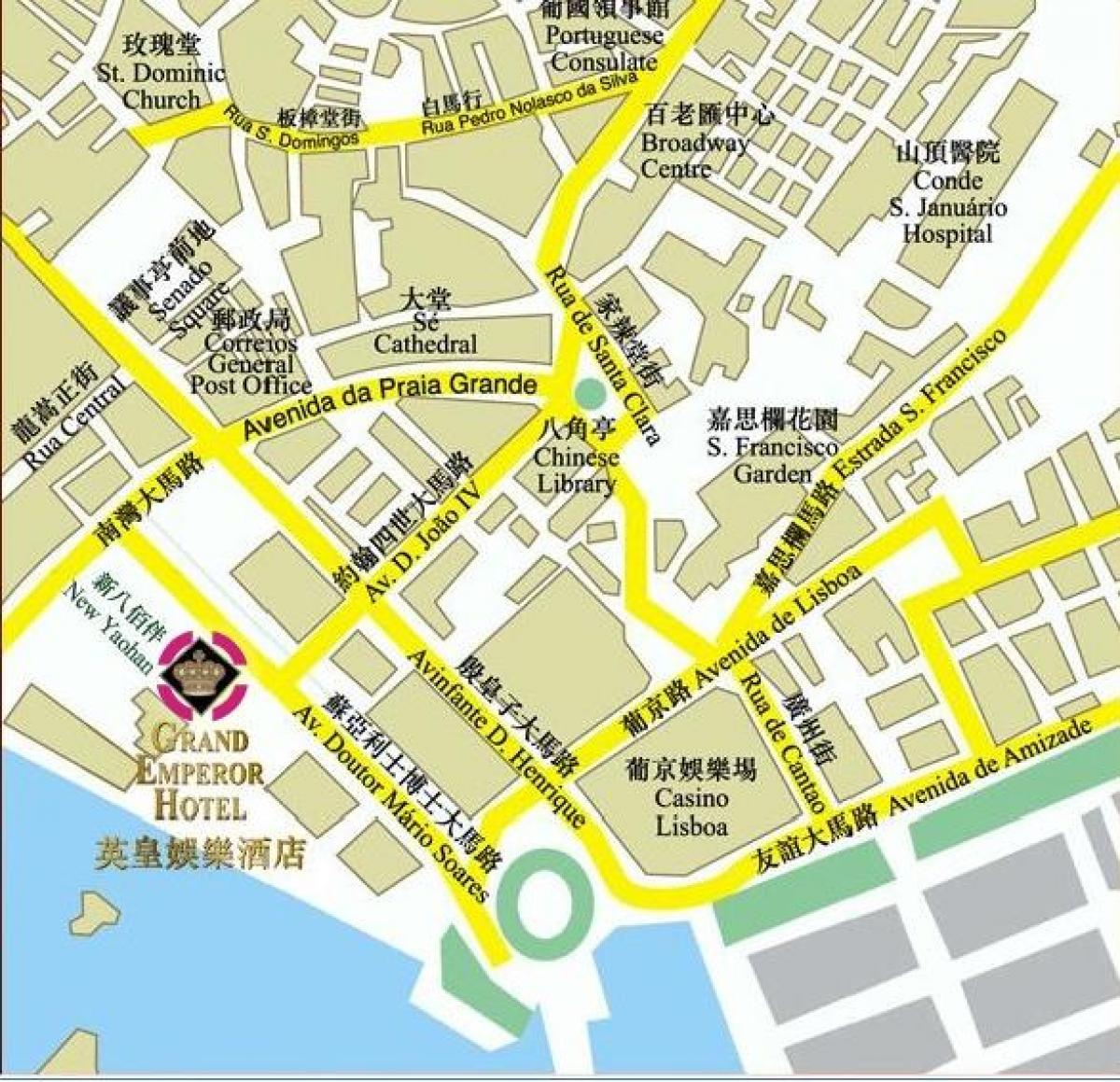 térkép Macau szauna