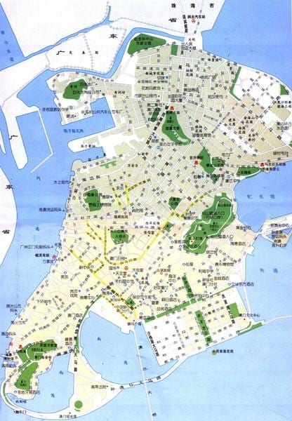 térkép Macau utca