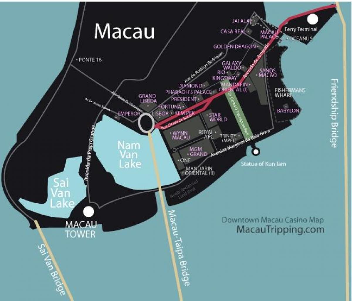 térkép mgm Macau