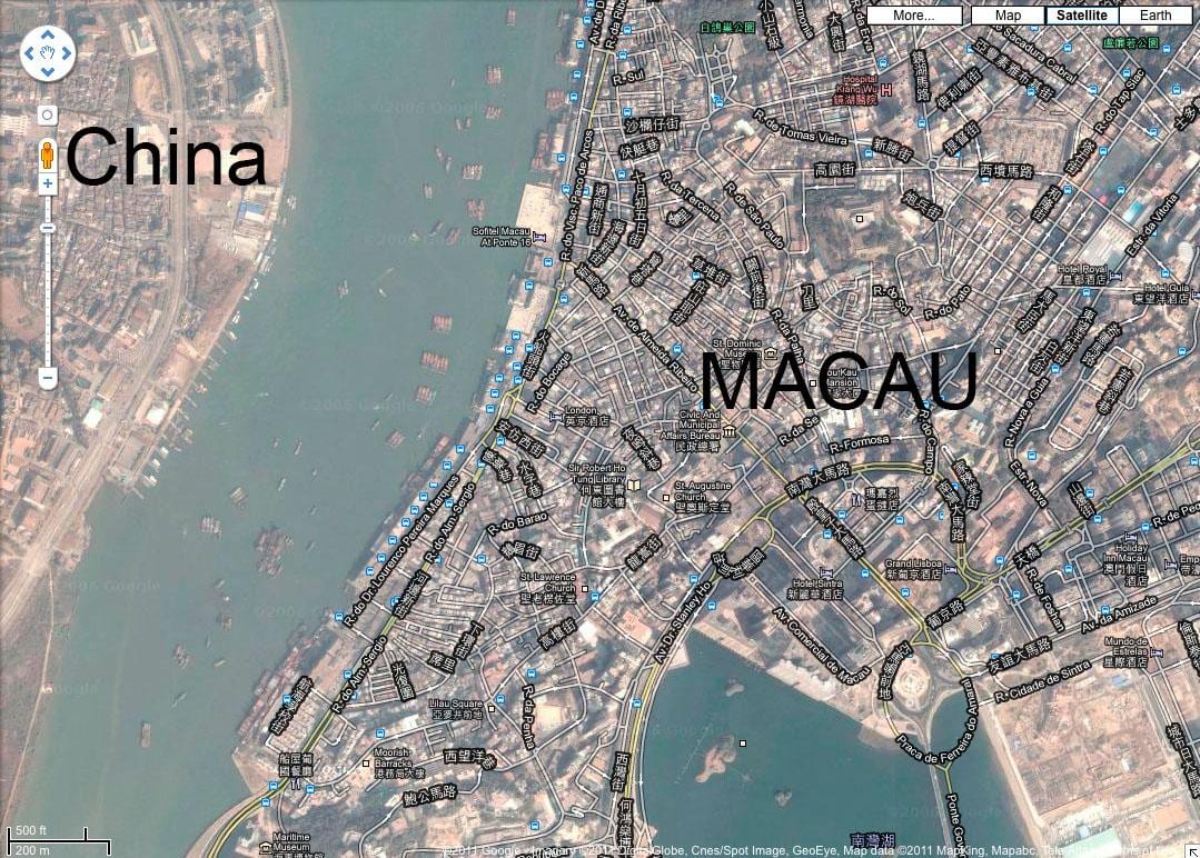 térkép san malo Macau