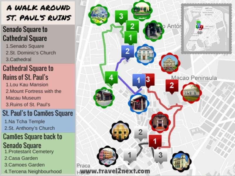 térkép tönkre a szent pál Macau