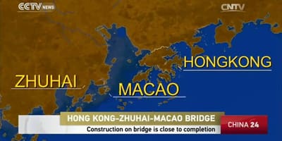 Hong kong, Makaó-híd térkép