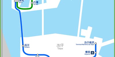 Macau mtr térkép