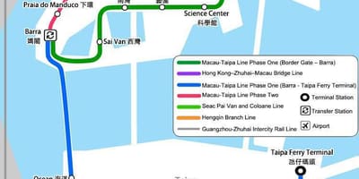 Macau metró térkép