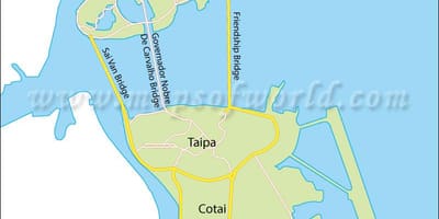 Macau-félsziget térkép