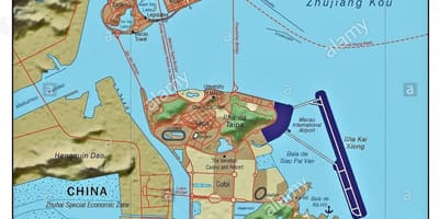 Macau ország világ térkép