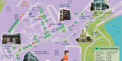 Macau ingyenes buszjárat útvonal térkép