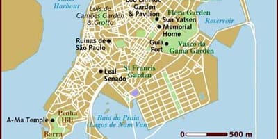 Macau térkép angolul