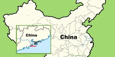Macau térkép ázsia