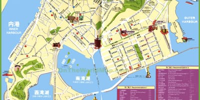 Turisztikai foltok Macau térkép