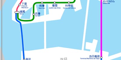 Térkép Macau vonat