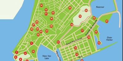 Macau turisztikai helyek térképen