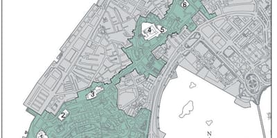 Térkép történelmi központjában, Macau